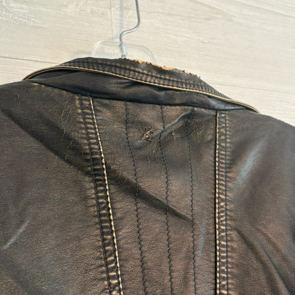 Big Chill Vintage Soft Black Non-LeatherJacket Size M - Picture 5 of 7